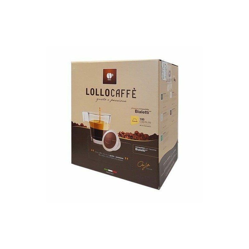 100 CAPSULE BIALETTI LOLLO CAFFE'